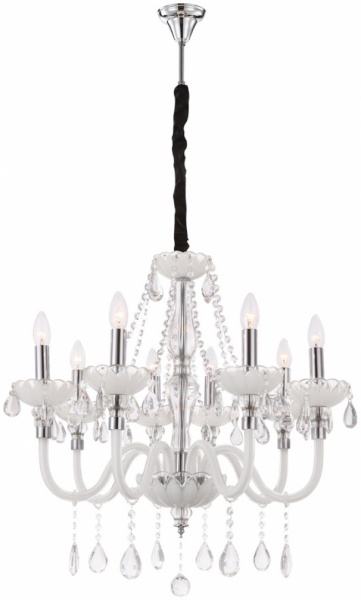 Люстра підвісна Globo PINJA 8xE14 білий 64112-8 