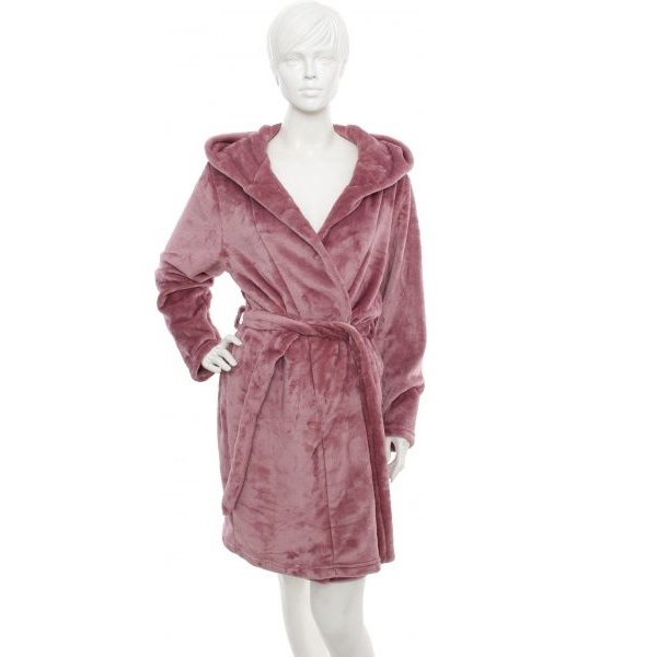 Халат жіночий капюшон з вушками р. L сливовий 