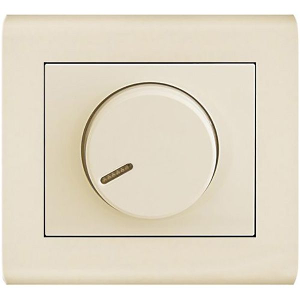 Светорегулятор поворотный Makel Manolya 600Вт IP20 слоновая кость 41010011