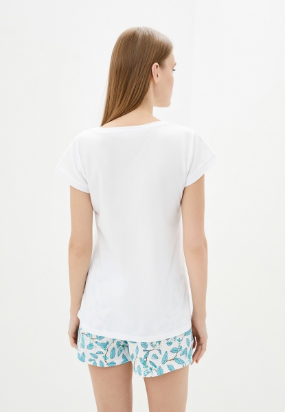 Набір футболка+шорти Роза р. L білий 201108 
