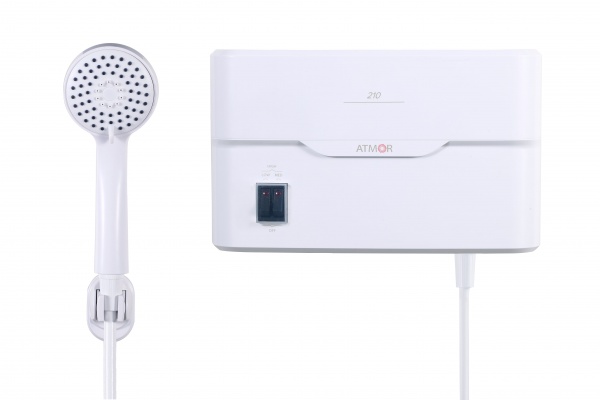 Електроводонагрівач проточний Atmor Basic-210 з душовою насадкою 5 кВт