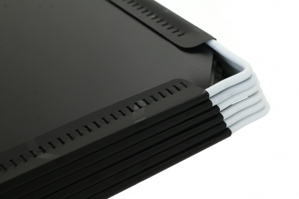 Шафа складна пластикова сubes storage 1460х1675х470 мм чорний з білим