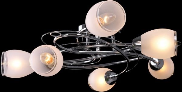 Светильник потолочный Accento lighting Dijon 60 Вт E14 хром 