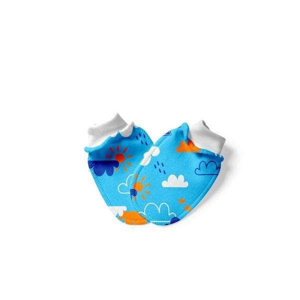 Царапки ТМ Софія Blue Clouds р. 9 голубой с принтом 