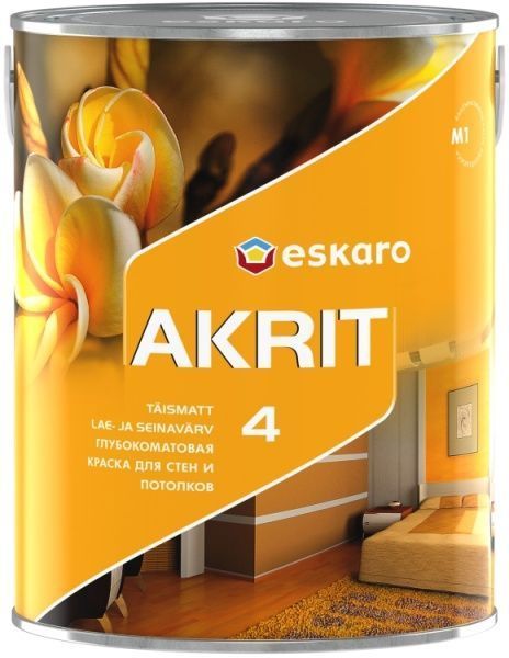 Фарба Eskaro Akrit 4 білий 2,85л 4,11кг