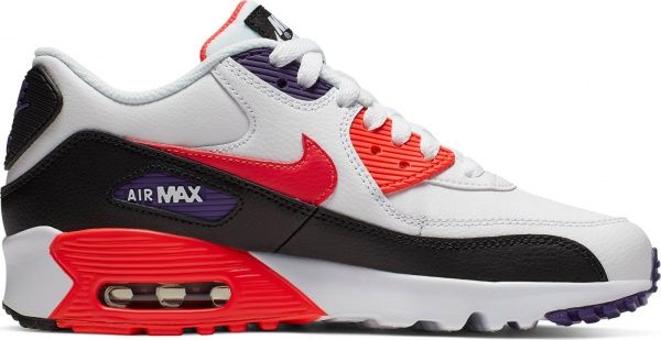 Кроссовки Nike AIR MAX 90 LTR (GS) 833412-117 р.7Y бело-красный