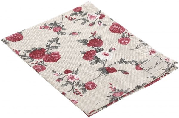 Серветка La Nuit Вінтаж Троянди 35x45 см бежевий із червоним 