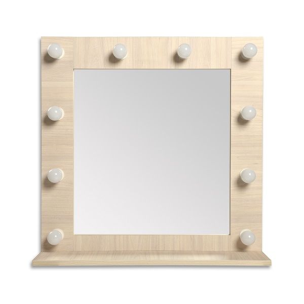 Дзеркало косметичне Velista 700x700 мм дерево світле 