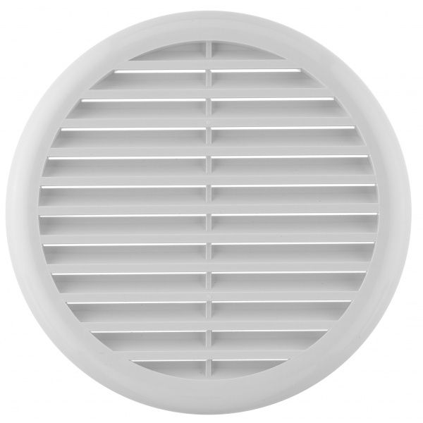Гратка для вентиляції MiniMax 2101 d140 мм пластик білий 