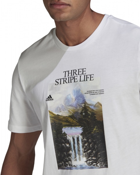 Футболка Adidas MOUNTAIN TEE M GN6851 р.S білий