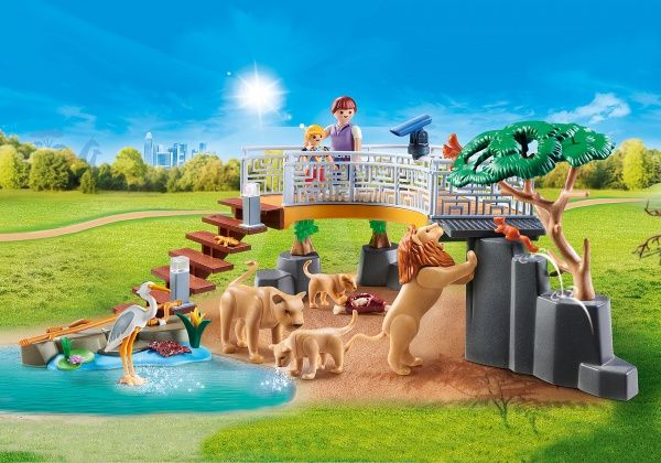 Конструктор Playmobil Вольєр з левами 70343
