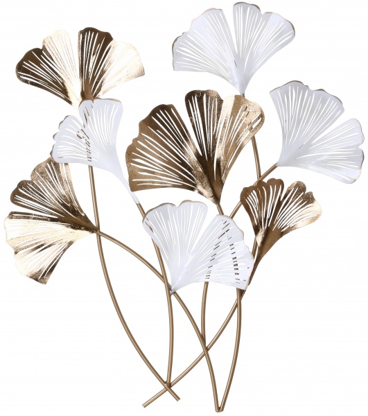 Декор настенный Clover 74,3x80,6 см бело-золотистый 