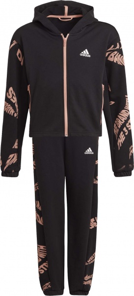Спортивний костюм Adidas G HOODED CO TS GT6908 р. 140 чорний