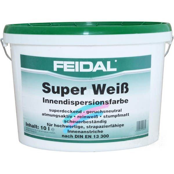 Фарба латексна Feidal Super Weiss мат білий 10л 