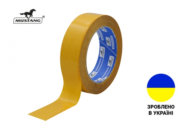 Стрічка Mustang двостороння для паро-гідробар'єру прозора 30 мм x 25 