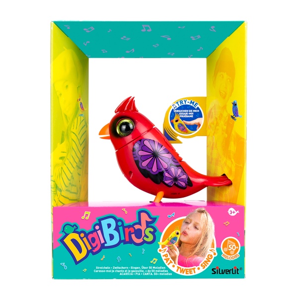 Іграшка інтерактивна DigiBirds&Friends Червоний кардинал (50 мелодій) 88603
