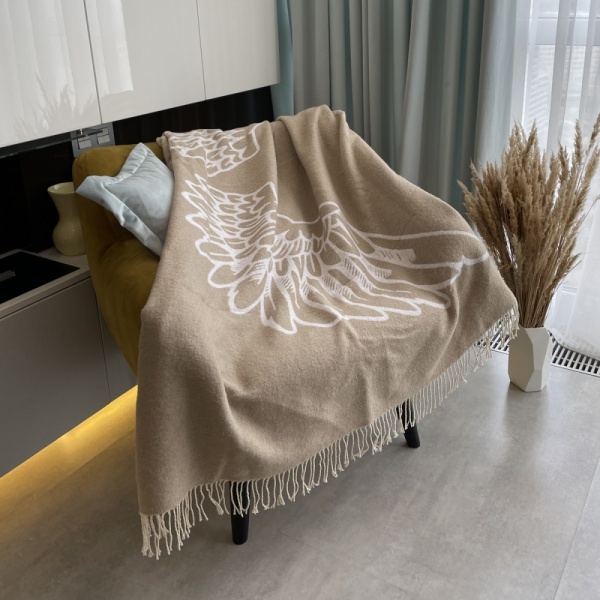 Плед Wing 140x200 см бежевий SoundSleep 