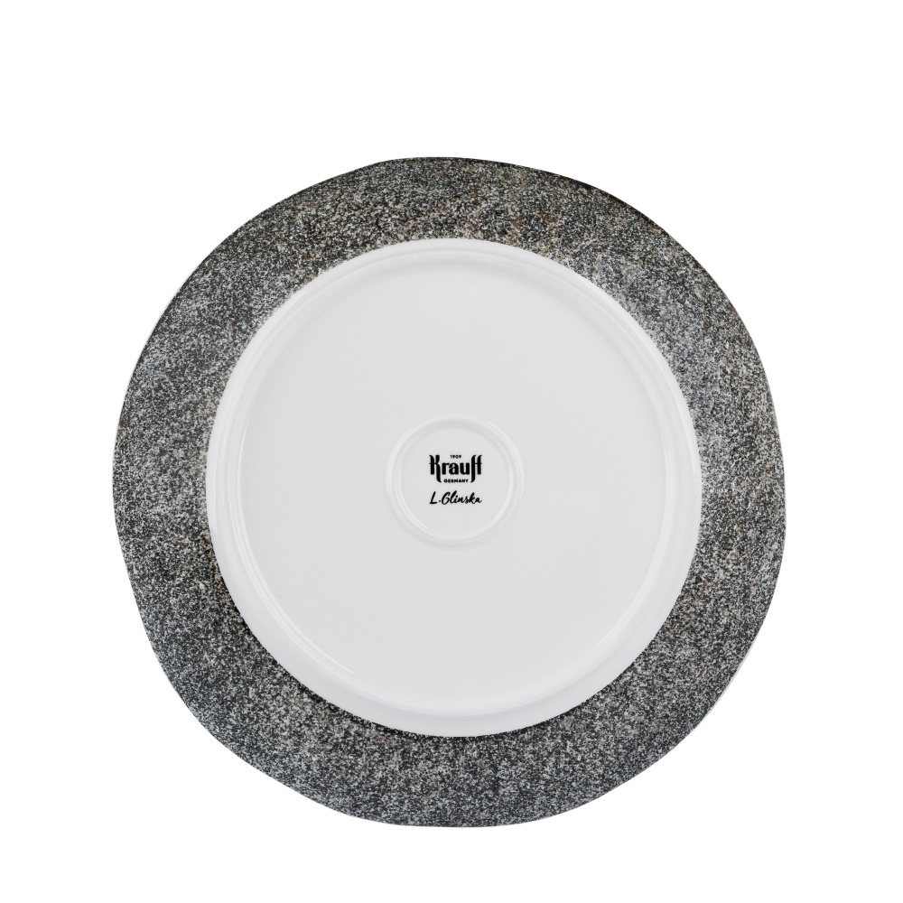 Тарілка десертна Krauff Grey Ferns 21 см