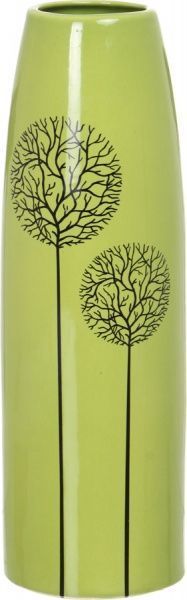 Ваза керамическая зеленая 38х13 см Eterna