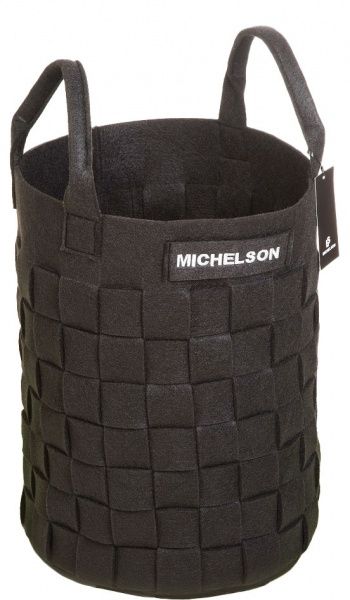Кошик декоративний h27 см чорний Michelson