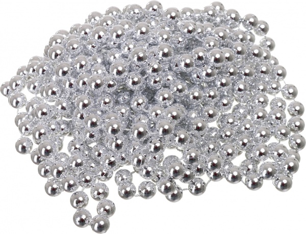 Бусы для елки 6 цветов 12 мм 8 м в ассортименте