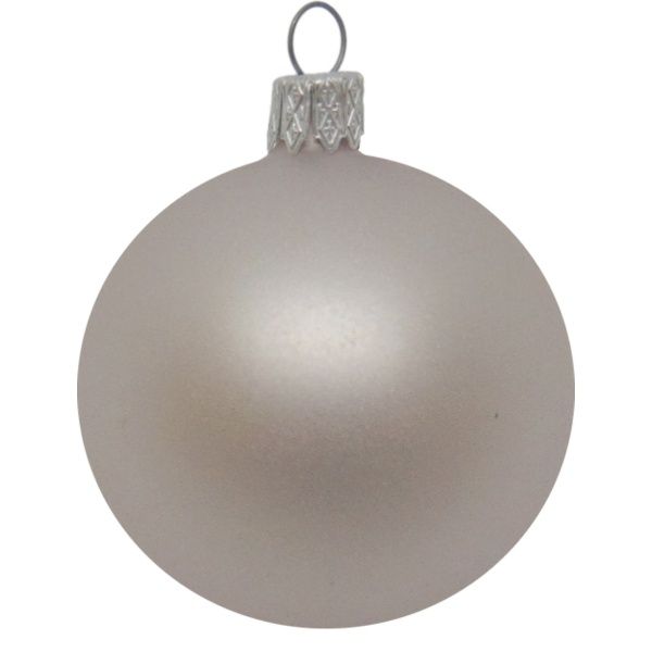 Шар новогодний d80 АХ12 0420 серый