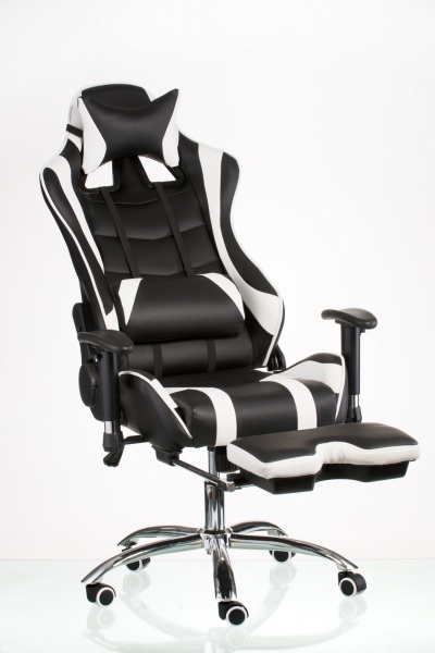 Кресло Special4You ExtremeRace E4732 черно-белый 