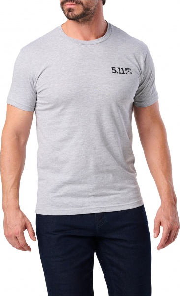 Футболка мужская 5.11 Tactical с рисунком Minefield 76131-016 р.S Grey Heather