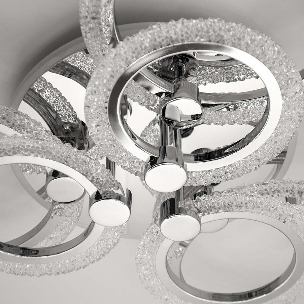 Люстра светодиодная Luminaria 100 Вт LED-модуль хром LILY RGB 100W 7R CHR/ICE