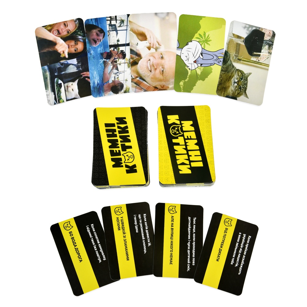 Гра настільна Strateg Мемні котики розважальна патріотична українською мовою 30734