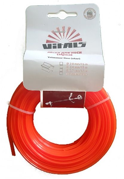 Леска косильная Vitals Звезда 2 мм 15 м