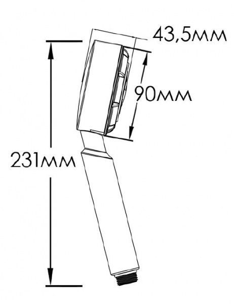 Лейка для душа Mixxen Карл LED МХАQ0158 