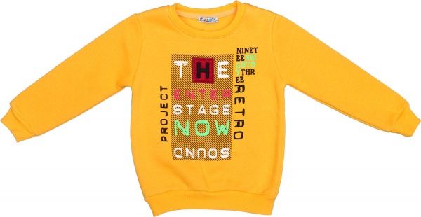 Свитшот ALG р.98 желтый 221453 