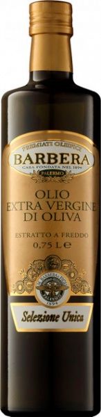 Масло оливковое ТМ Barbera Extra Virgin Selezione Unica 750 мл 