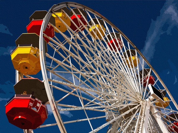 Картина за номерами Колесо огляду 11204-AC 40х50 см ArtCraft 