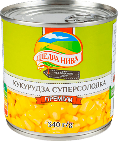 Кукуруза сладкая Щедра Нива Суперсладкая