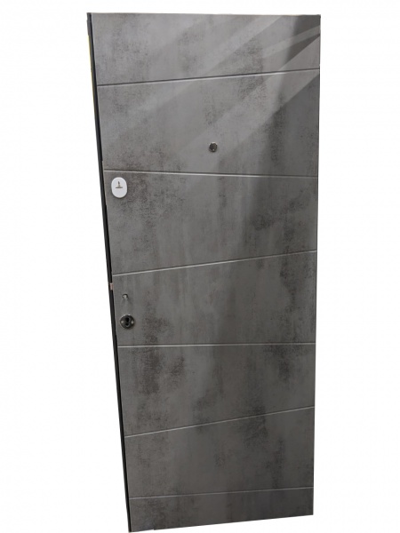 Дверь входная Fortezza Башня бетон серый 2050x960 мм левая