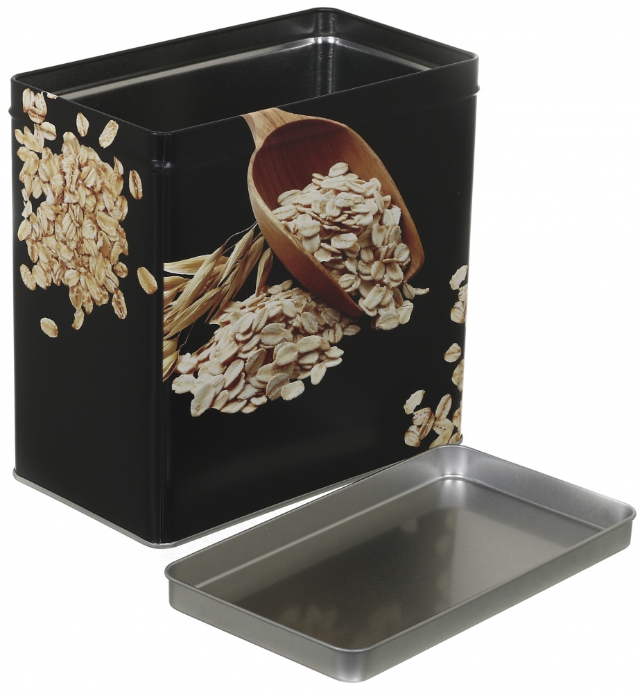 Ємність для зберігання Flamberg Premium Loft Oats чорна 16х9х16 см