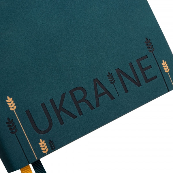 Дневник датированный Ukraine синий 368 стр. Leo Planner Glory A5 2024