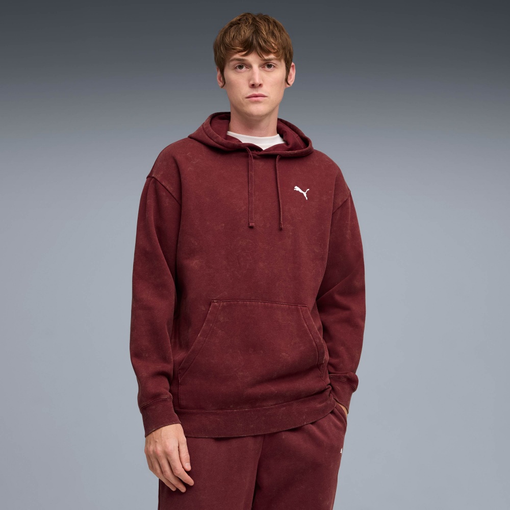 Джемпер Puma ESS ELEVATED Relaxed Wash Hoodie FL 68804996 р.S бордовий