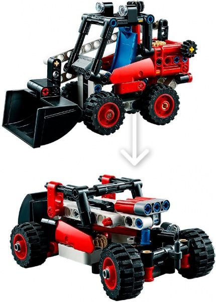 Конструктор LEGO Technic Міні-навантажувач з бортовим поворотом 42116
