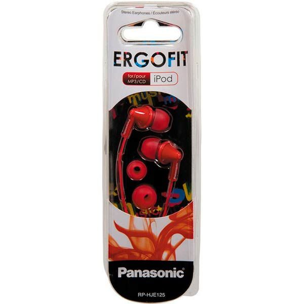 Навушники Panasonic RP-HJE125E-R red 
