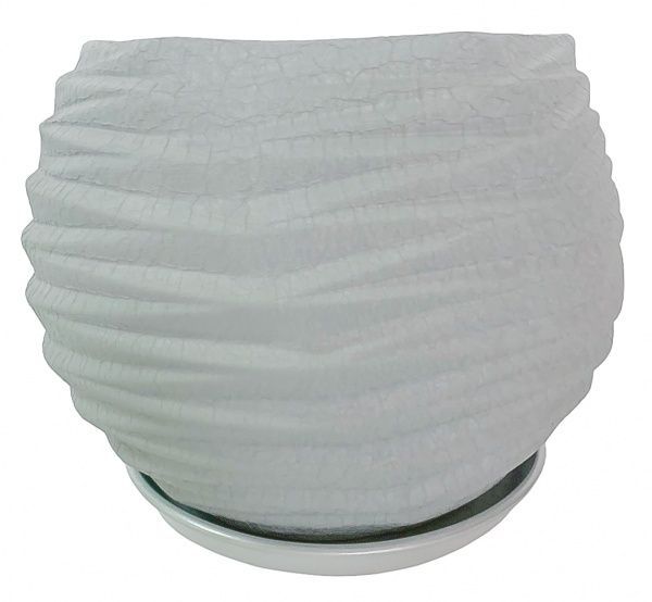 Горшок Вьюнок шелк круглый 10 л серый 