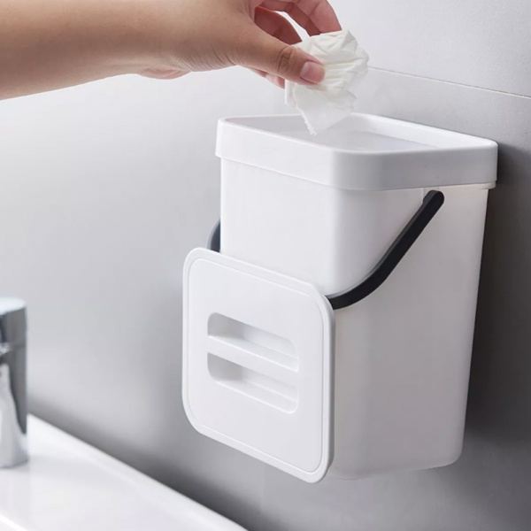 Ведро для мусора MVM BIN-11 5 л белый/антрацит BIN-11 5L WHITE/ ANTHRACITE