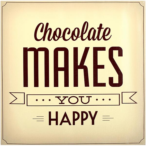 Постер «Chocolate Makes You Happy»