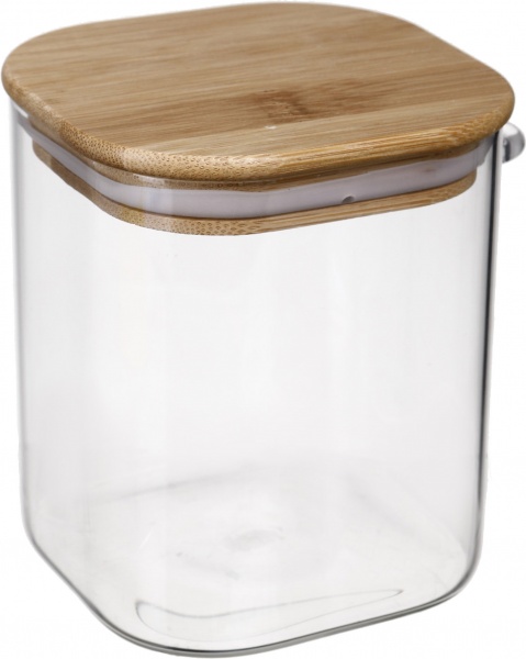 Ємність для зберігання з бамбуковою кришкою та ложкою 800 мл S&T