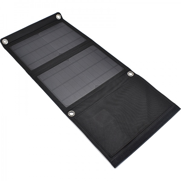 Солнечная панель PowerPlant 14W, 2xUSB-A