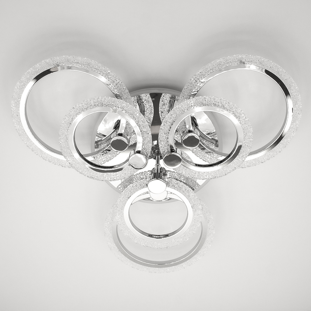 Люстра светодиодная Luminaria 100 Вт LED-модуль хром LILY RGB 100W 7R CHR/ICE