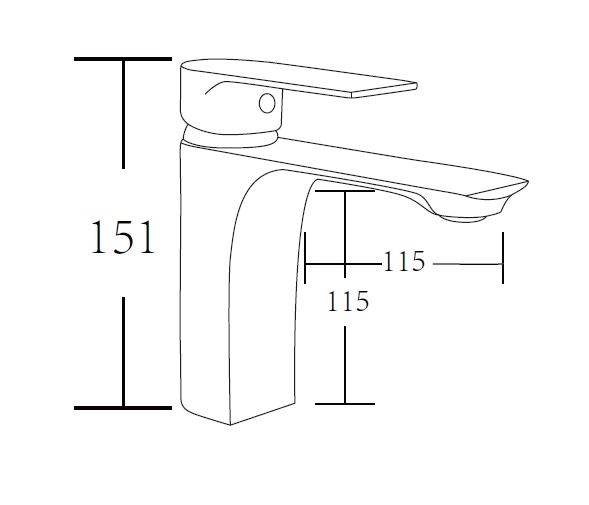 Смеситель для умывальника Mixxen MESTRE MXXI0712