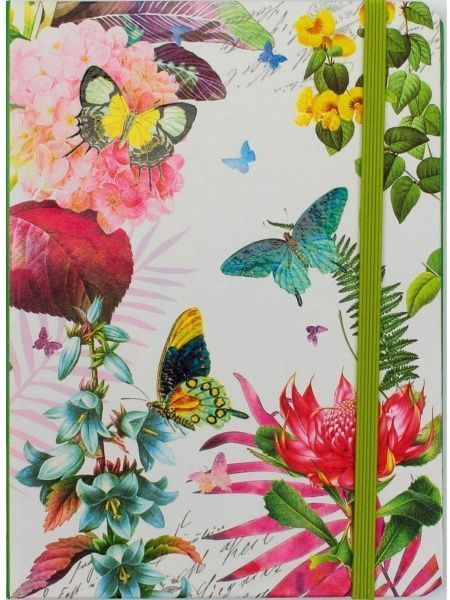 Блокнот Butterflies, 78 аркушів, 175x125 мм, клітинка